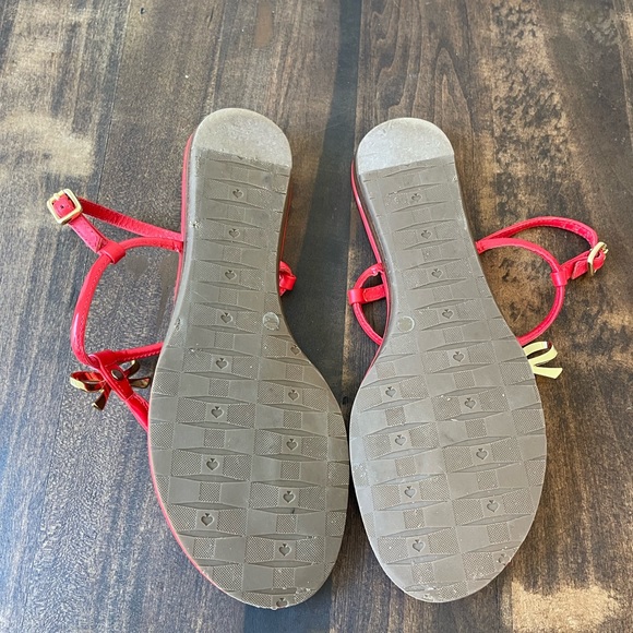Kate Spade Tracie Bow Sandals Red Size 9 - Picture 5 of 7